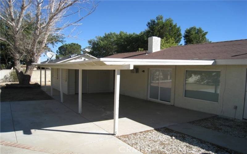 Patio and storage