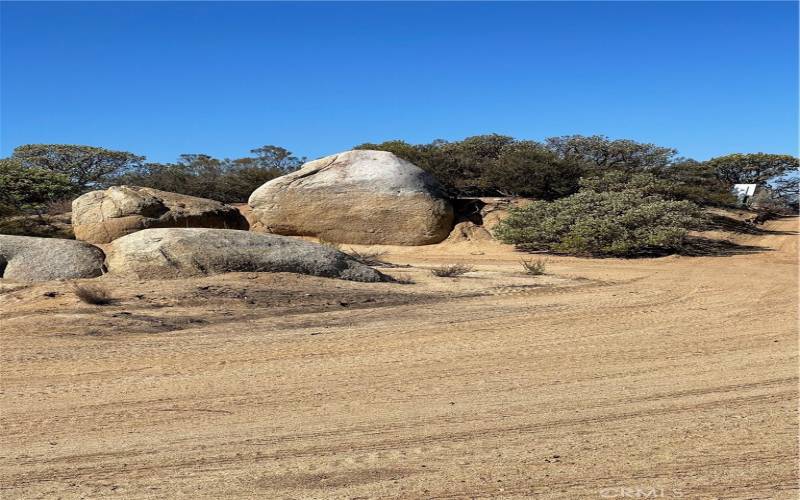 Decorative rock formation.