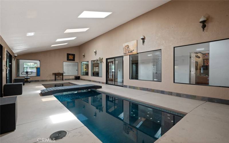 Indoor lap pool