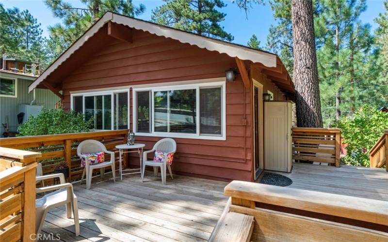 Welcome Home! This large deck is perfect for enjoying the beauty surrounding you.