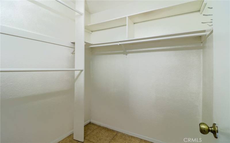 Closet area.