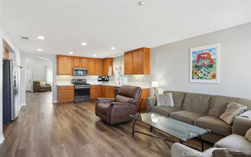 Family Room and Kitchen