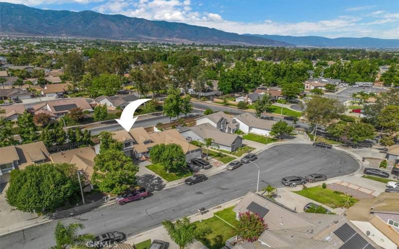 Aerial View of Home and Neighborhood