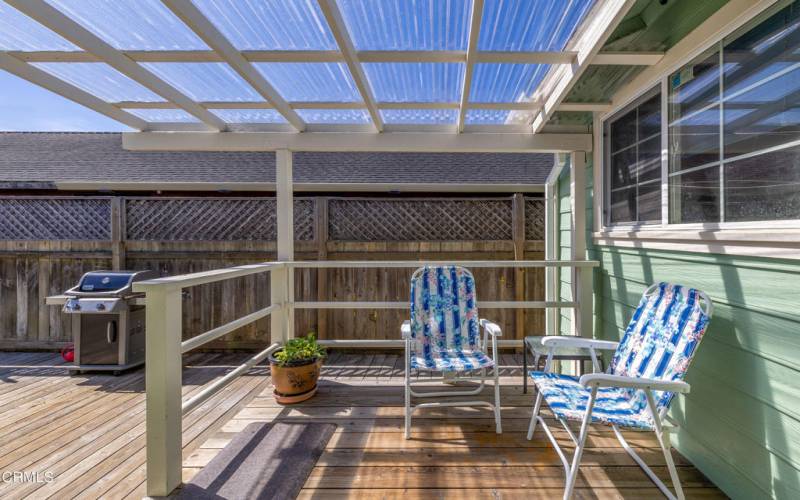 Covered Deck off Kitchen