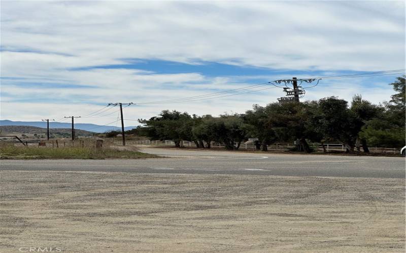 View from parcel over to Sycamore Springs subdivision.