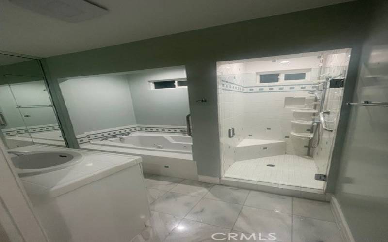 Beautiful Custom Master Bath with Separate Stall Shower and Whirlpool Bath