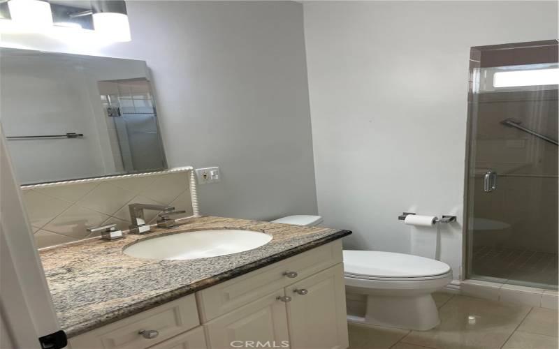 Custom Hall Bathroom with Walk-in Shower