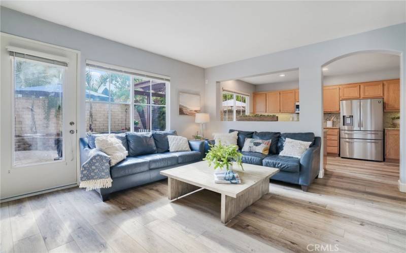 Living Room with large windows