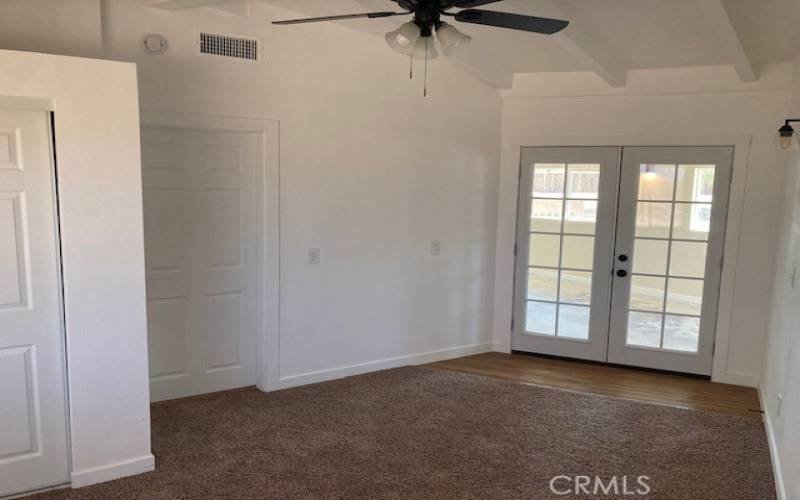 3rd Bedroom French door to Patio Room