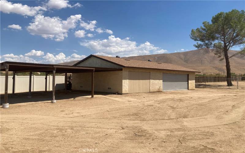 Garage with New roof