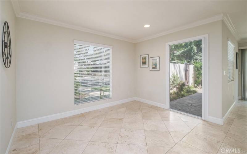 dining room and another door to the yard