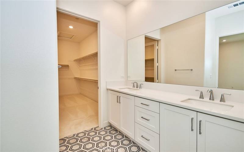 Master bath vanity
