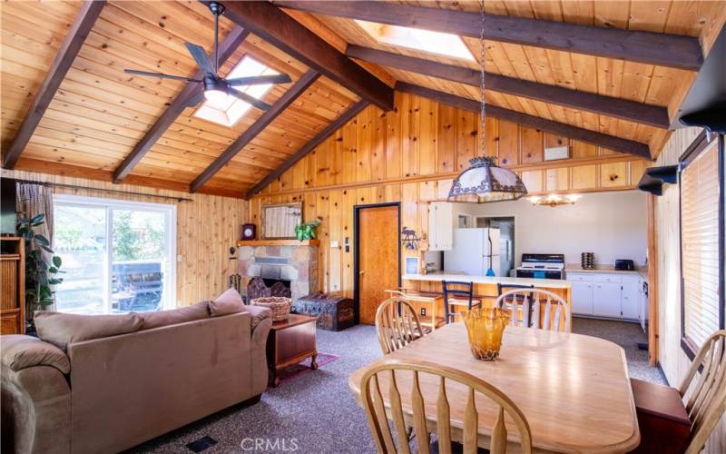 Dining in Living area