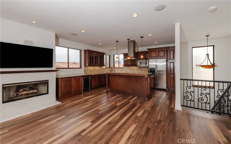 Kitchen as viewed from the living/family area