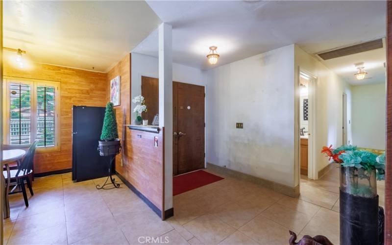 Hallway area to Kitchen and Dining