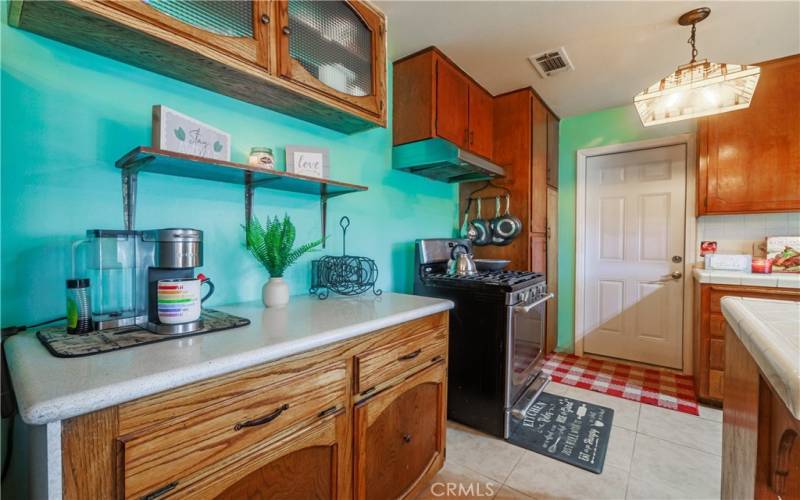 Open Kitchen with extra counters and cabinets