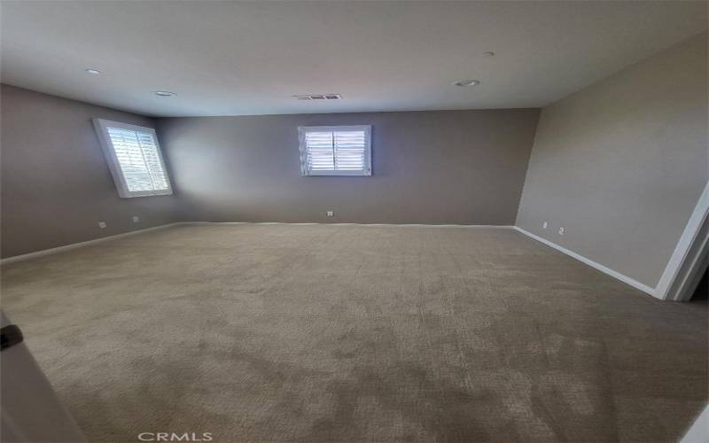 master bedroom with wallk in closet