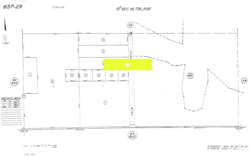 Palm Drive tax map