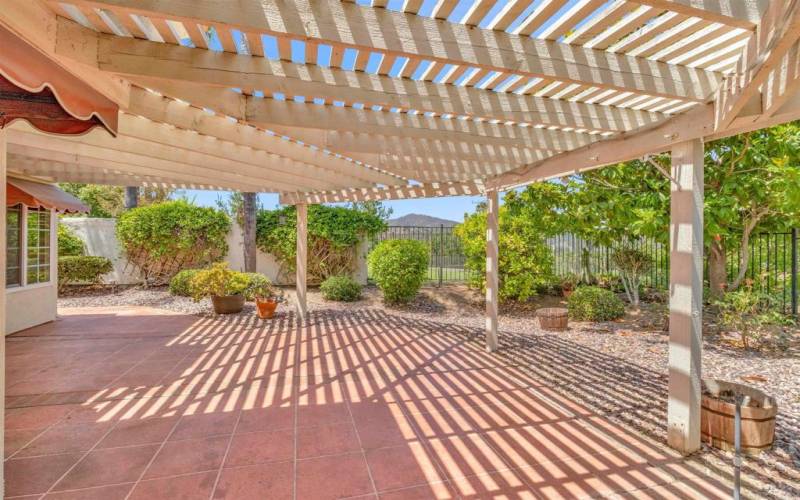 Beautiful back patio with views