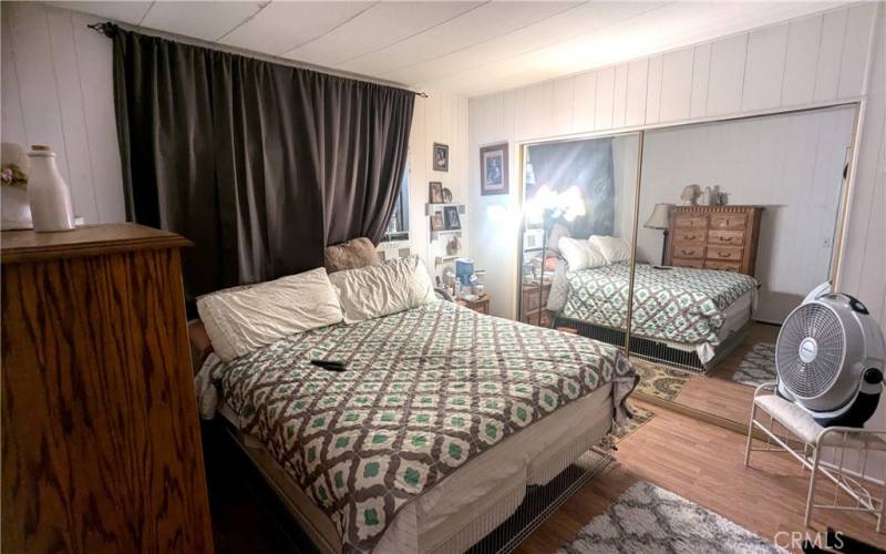 Primary Bedroom has a large Mirrored Closet