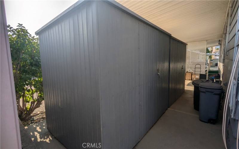 2 Large Storage Sheds at back of Carport