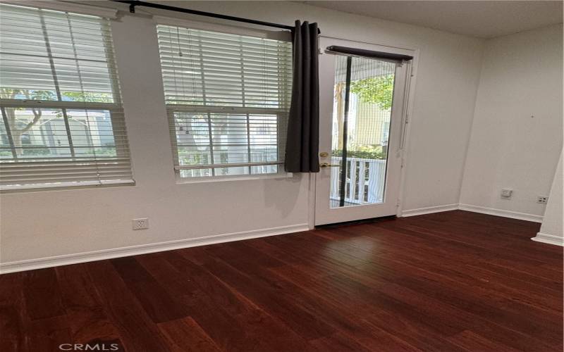 Downstairs bedroom - access to patio