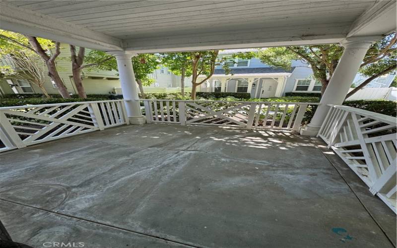 Downstairs patio