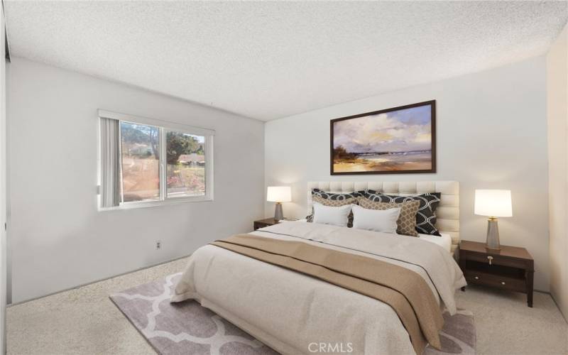 Down Stairs Bedroom Virtually Staged