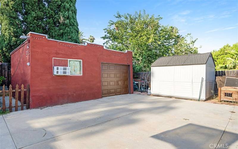 Garage with second bonus shed