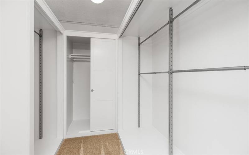 Walk-in closet for upstairs bedroom