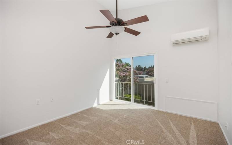 Upstairs bedroom with new carpet and mountain views