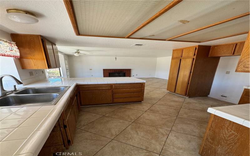 Kitchen + family room