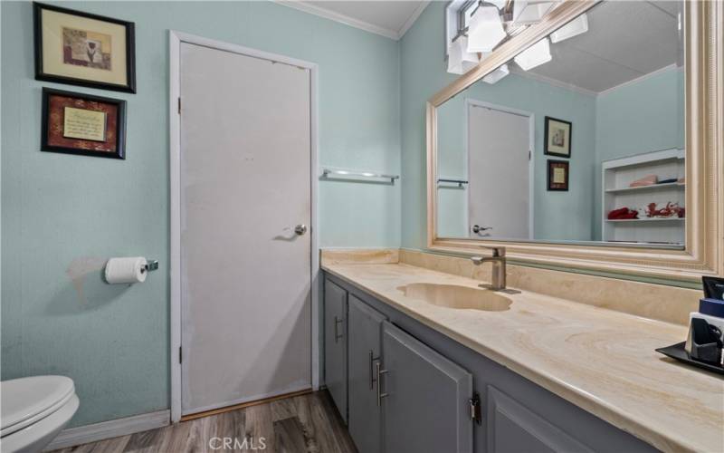 Nicely remodeled guest bathroom