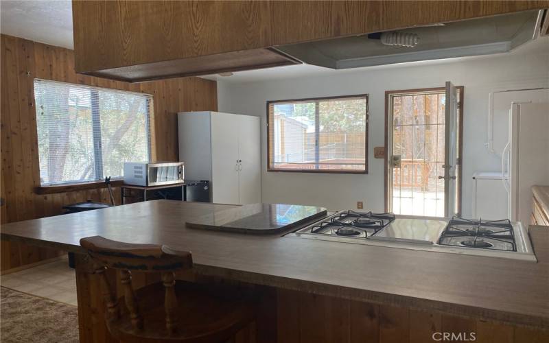 View to kitchen from front door