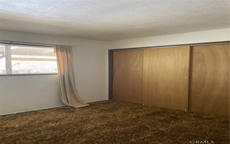 Front bedroom closets and window