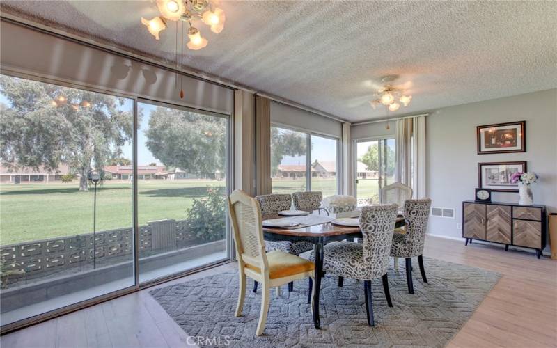 GOLF COURSE VIEWS FROM DINING ROOM!