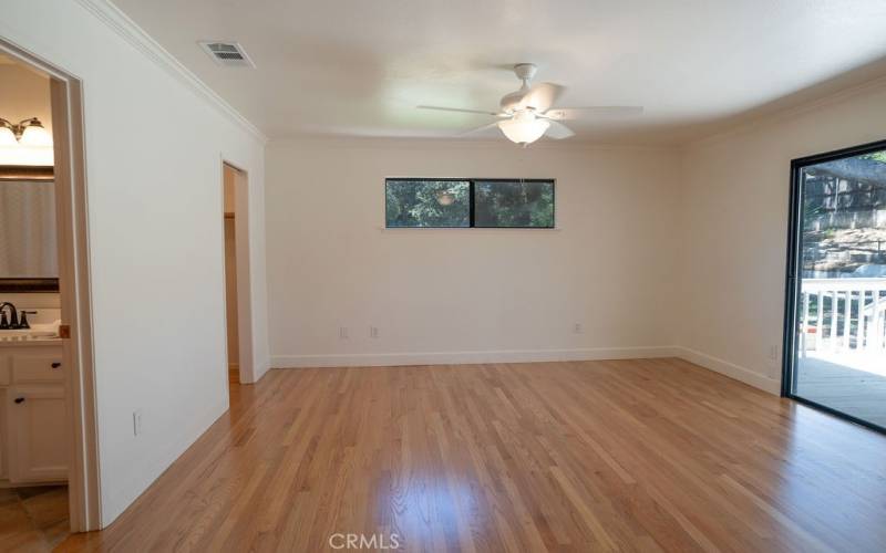  Primary Suite bedroom with walk in closet and sliding door #1