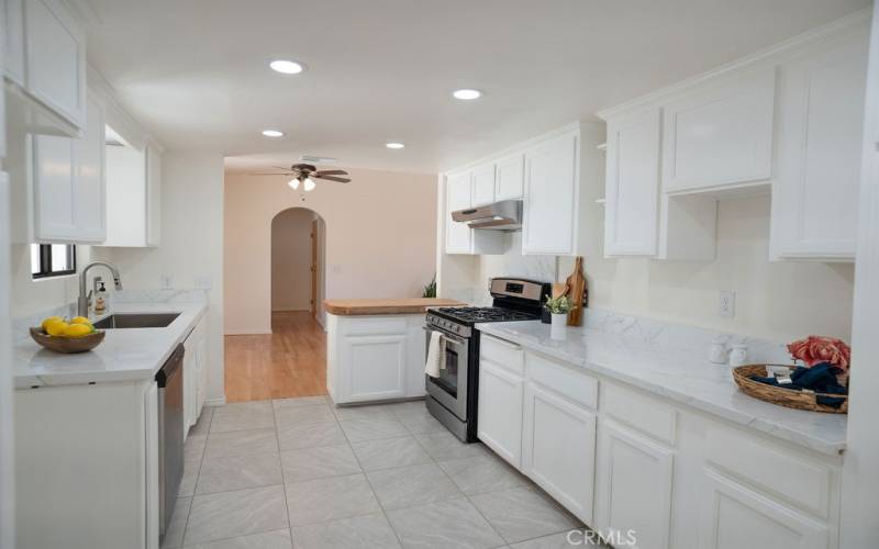 Kitchen with Quartz Countertops