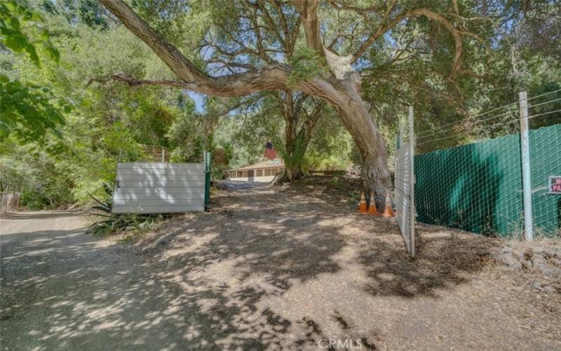 Gate and Driveway front of home