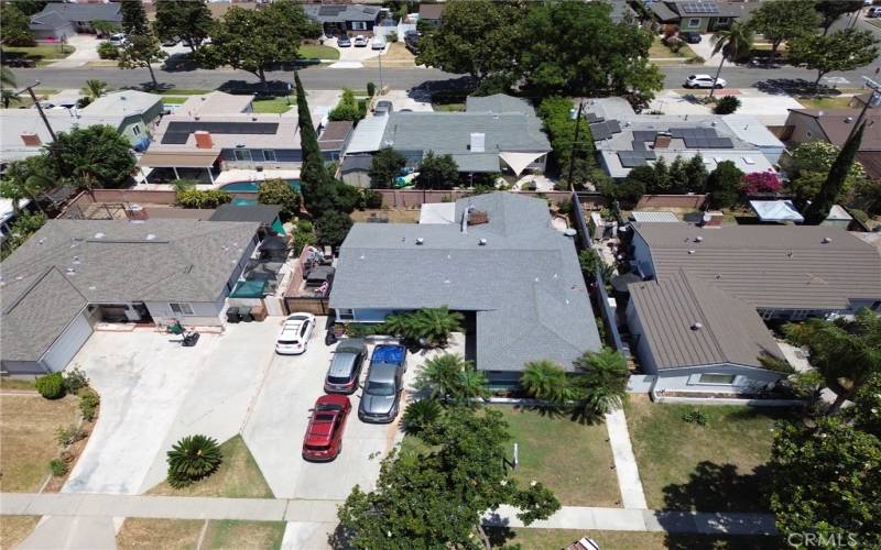 Front aerial photo rv parking