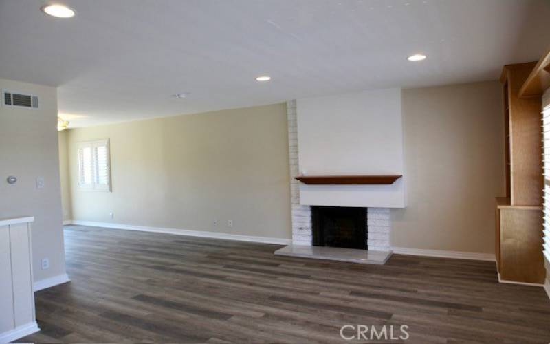 Living Room with gas fireplace