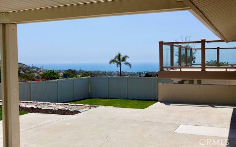 Patio with ocean view