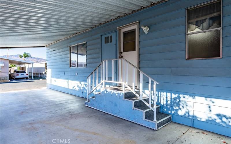 Carport backdoor