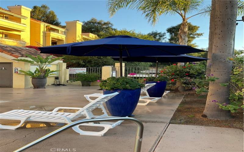 Lounge area by pool