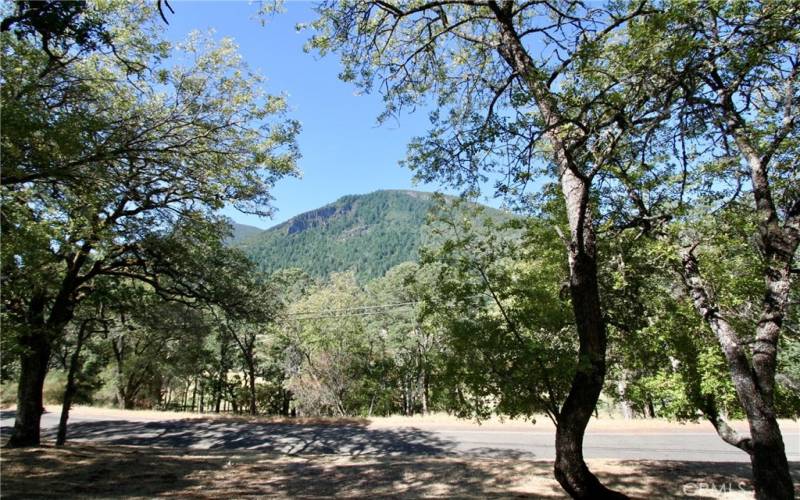 View of Mount Konocti from back of lot near Little Borax Lake Drive