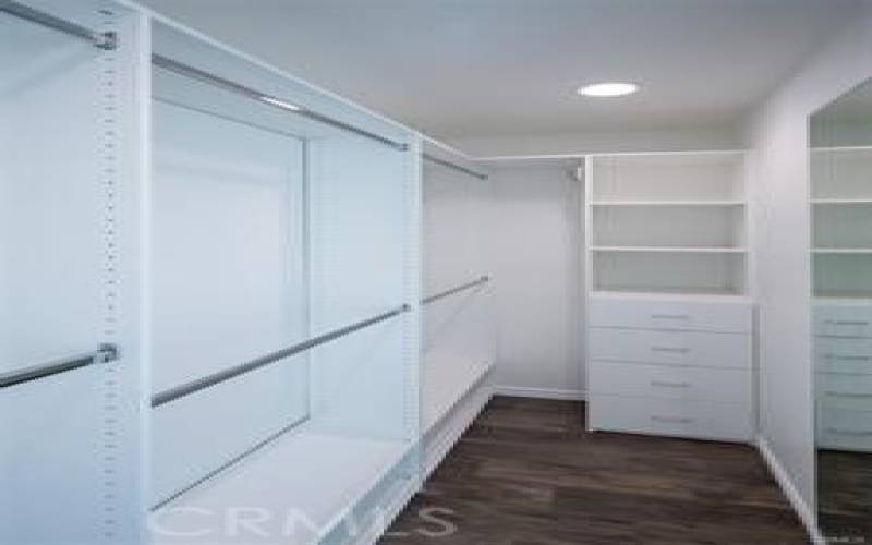 Each bedroom has walk-in closet with smart storage designs