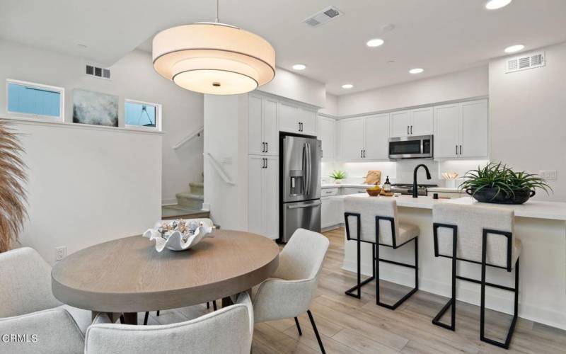 Kitchen and dining room