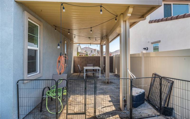 Side yard with patio