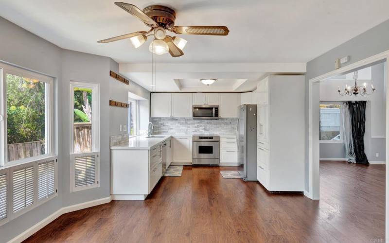 View of Dining Room leading to the kitchen