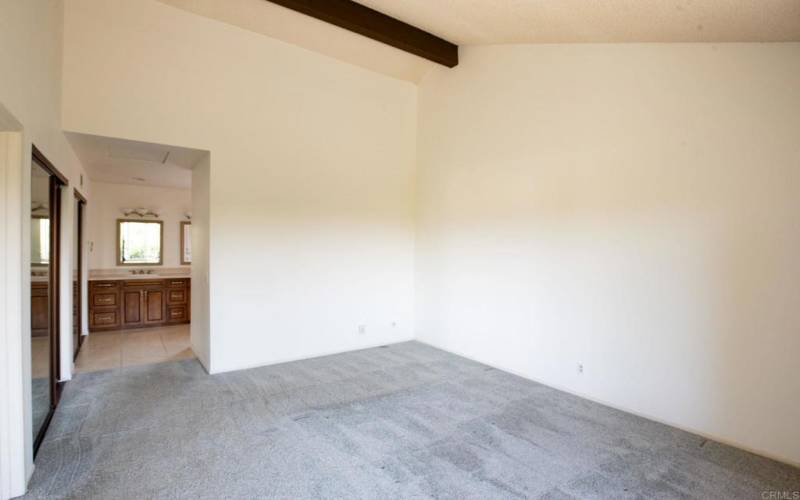 View toward the Master Bathroom with more closet space to the left in this photo